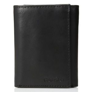 Mens Calvin Klein Leather Trifold Wallet